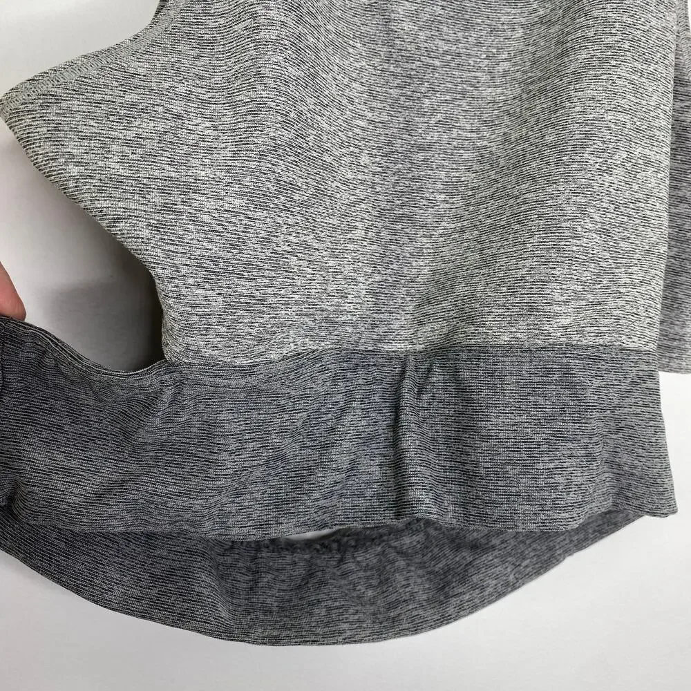 Outdoor Voices Slashback Tri-Tone Grey Crop Top Sports Bra‎ Women's Size Small S
